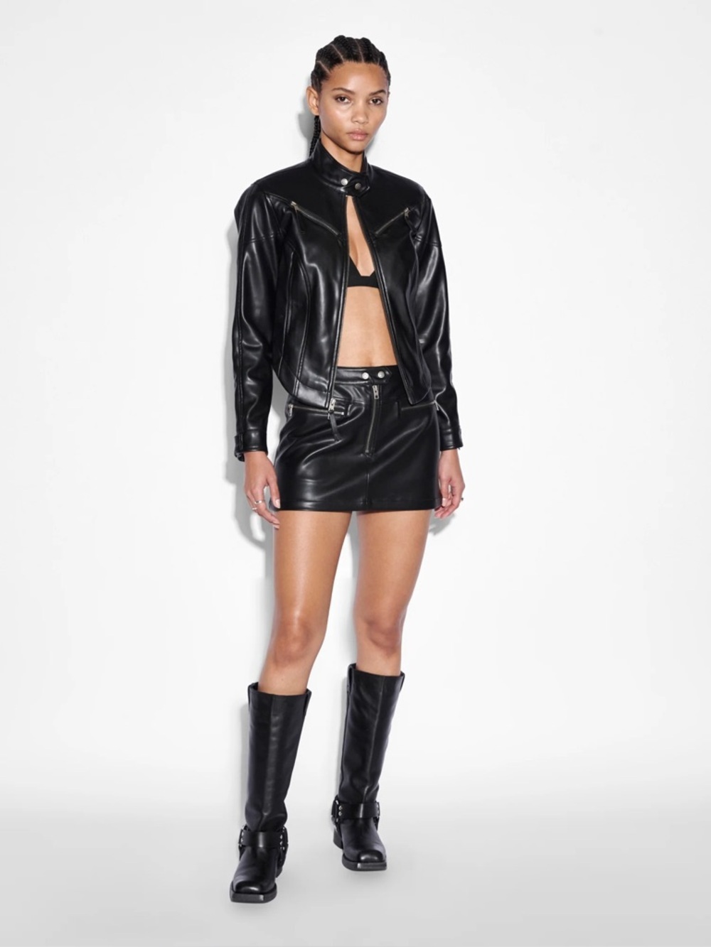 KSUBI Vivienne Black Jacket Skirt Set